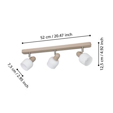 Eglo - Starmetis 3xE14/18W/230V