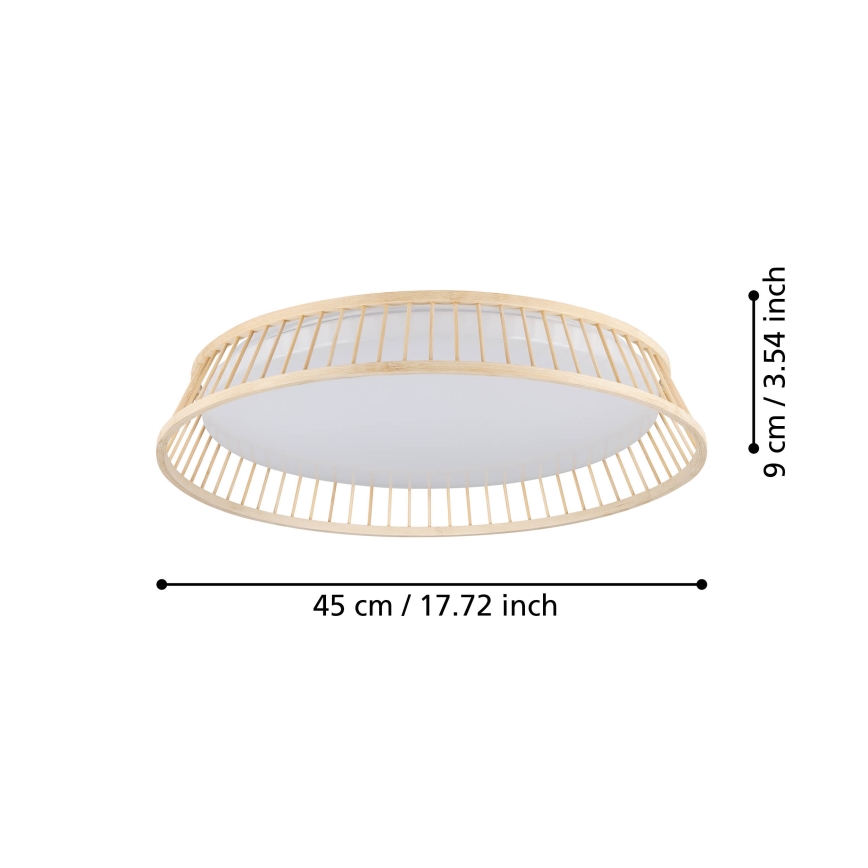 Eglo - LED Griestu lampa LED/20W/230V brūna