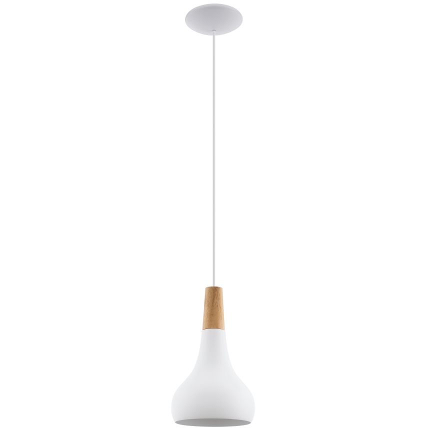 Eglo - Lustra ar auklu 1xE27/60W/230V d. 18 cm balta - FSC sertificēts