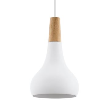 Eglo - Lustra ar auklu 1xE27/60W/230V d. 18 cm balta - FSC sertificēts