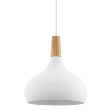 Eglo - Lustra ar auklu 1xE27/60W/230V d. 28 cm balta - FSC sertificēts