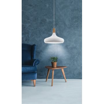 Eglo - Lustra ar auklu 1xE27/60W/230V d. 40 cm balta - FSC sertificēts