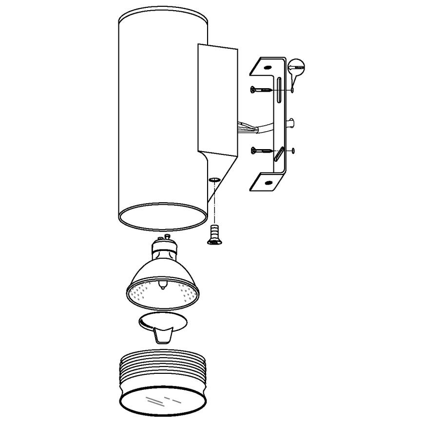 Eglo - LED āra apgaismojums 2xGU10/3W/230V