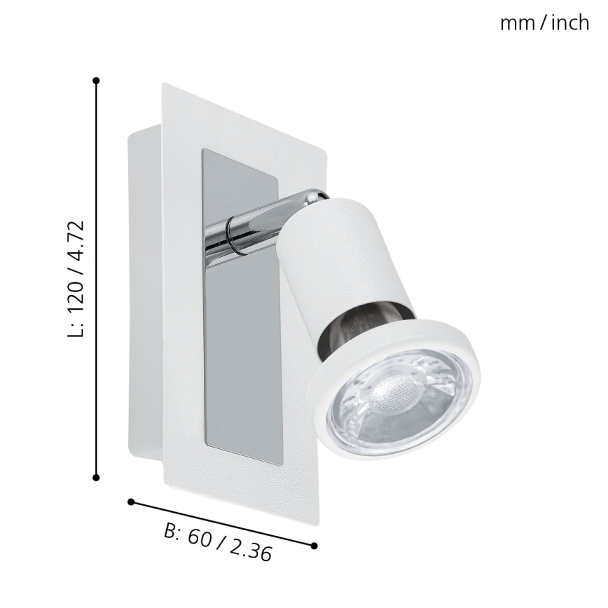 Eglo - LED lampa 1xGU10-LED/5W/230V