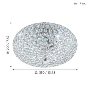 Eglo - Griestu lampa 2xE27/60W/230V