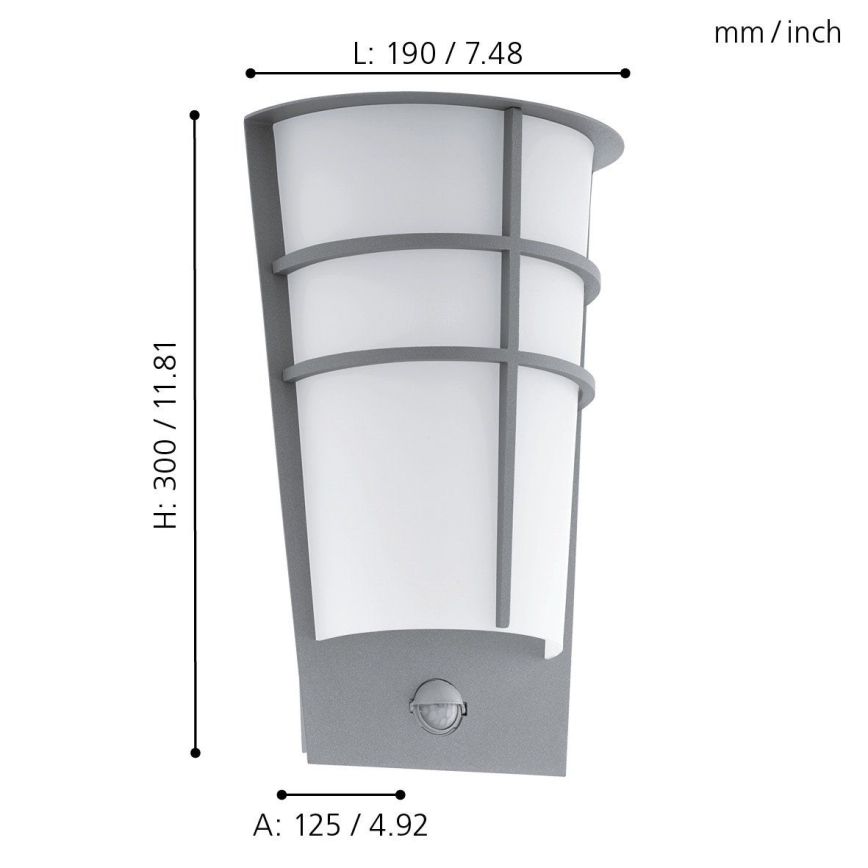 Eglo - Āra LED sienas gaismeklis ar sensoru 2xLED/2,5W IP44