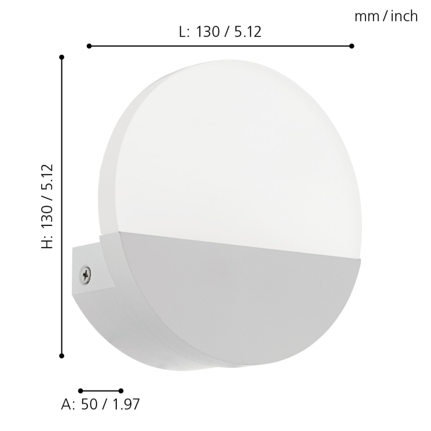 Eglo - LED sienas gaismeklis 1xLED/4,5W/230V