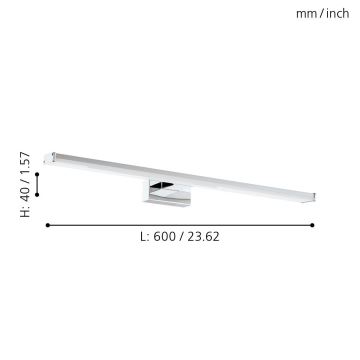 Eglo - LED vannas istabas lampa LED/11W/230V 4000K 60 cm IP44
