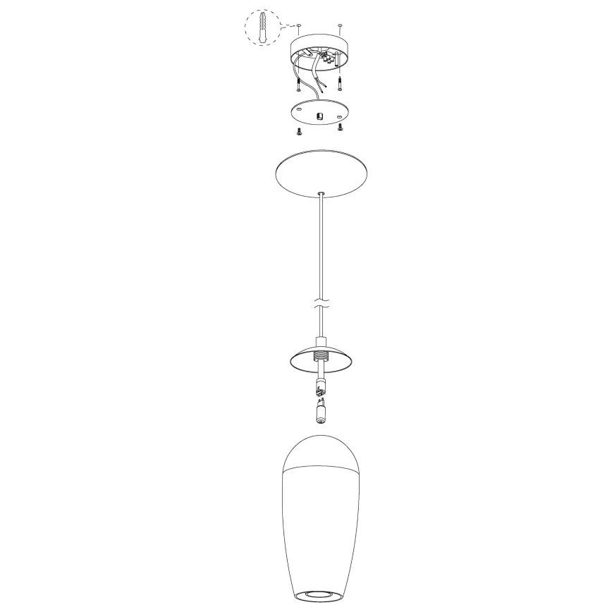 Eglo - LED lustra ar auklu 1xG9/2,5W/230V