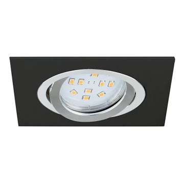 Eglo 96759 - LED iebūvējams griestu gaismeklis TERNI 1 1xGU10/5W/230V melns