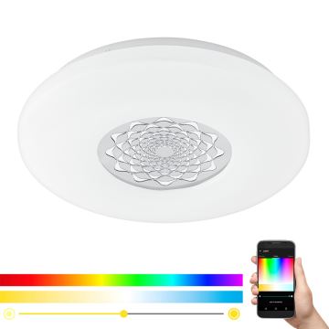 Eglo - LED RGBW Aptumšojama sienas griestu lampa CAPASSO-C LED/17W/230V