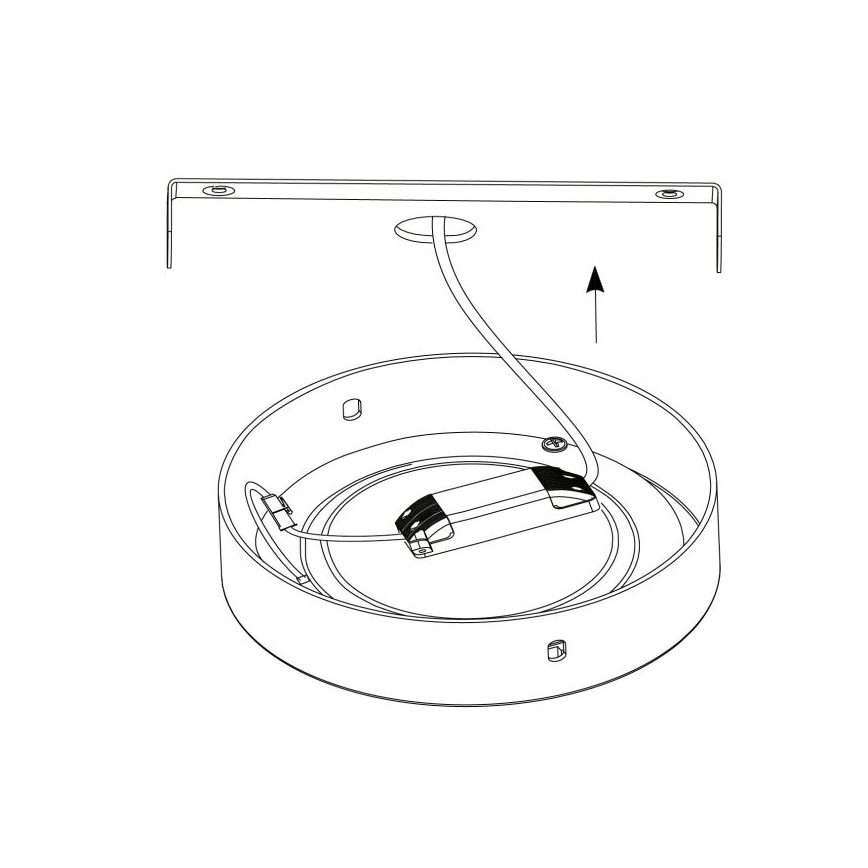 Eglo - LED griestu gaismeklis 1xLED/25W/230V sudraba apaļa 4000K