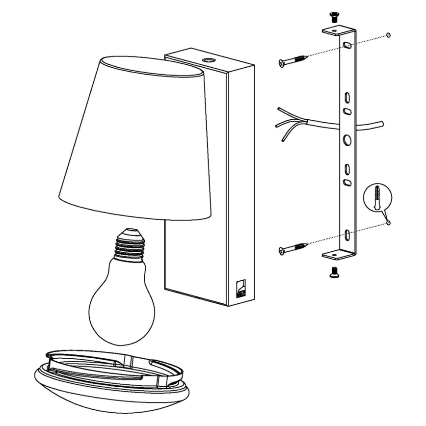 Eglo 97482 - LED Aptumšojama āra lampa CALDIERO-C 1xE27/9W/230V IP44