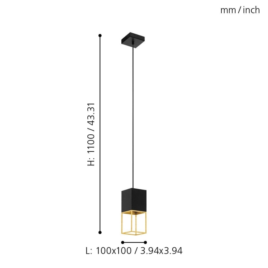Eglo - LED lustra ar auklu 1xGU10/5W/230V