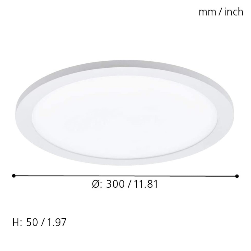 Eglo - LED RGBW Griestu gaismeklis SARSINA-C LED/16W/230V + tālvadības pults