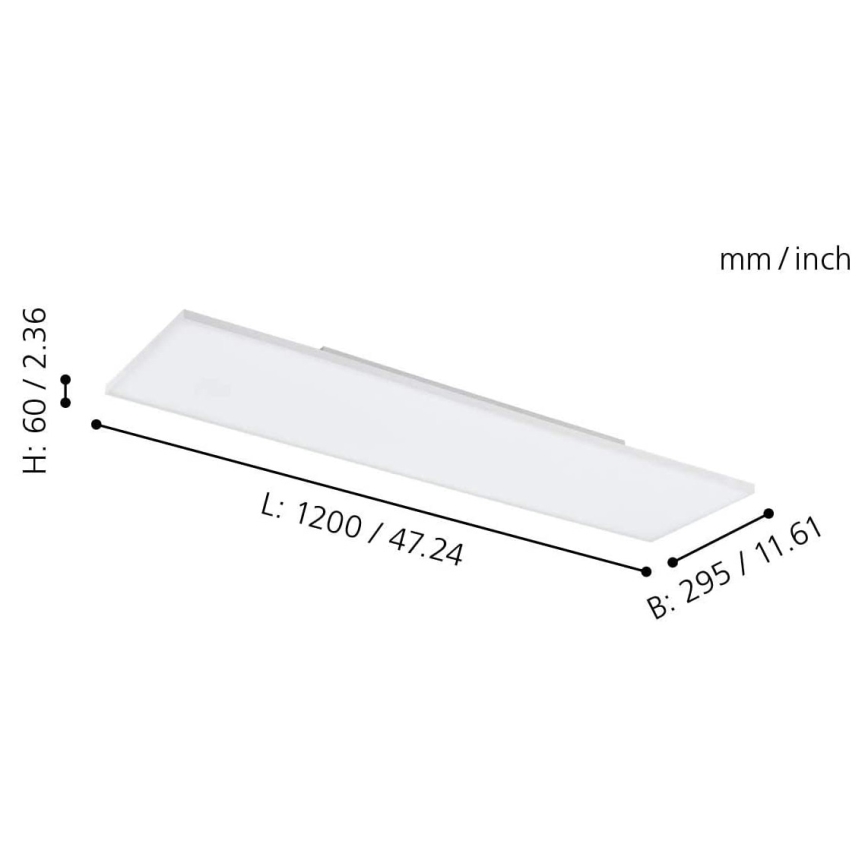 Eglo - LED RGB Aptumšojams griestu gaismeklis TURCONA-C LED/33W/230V + TP