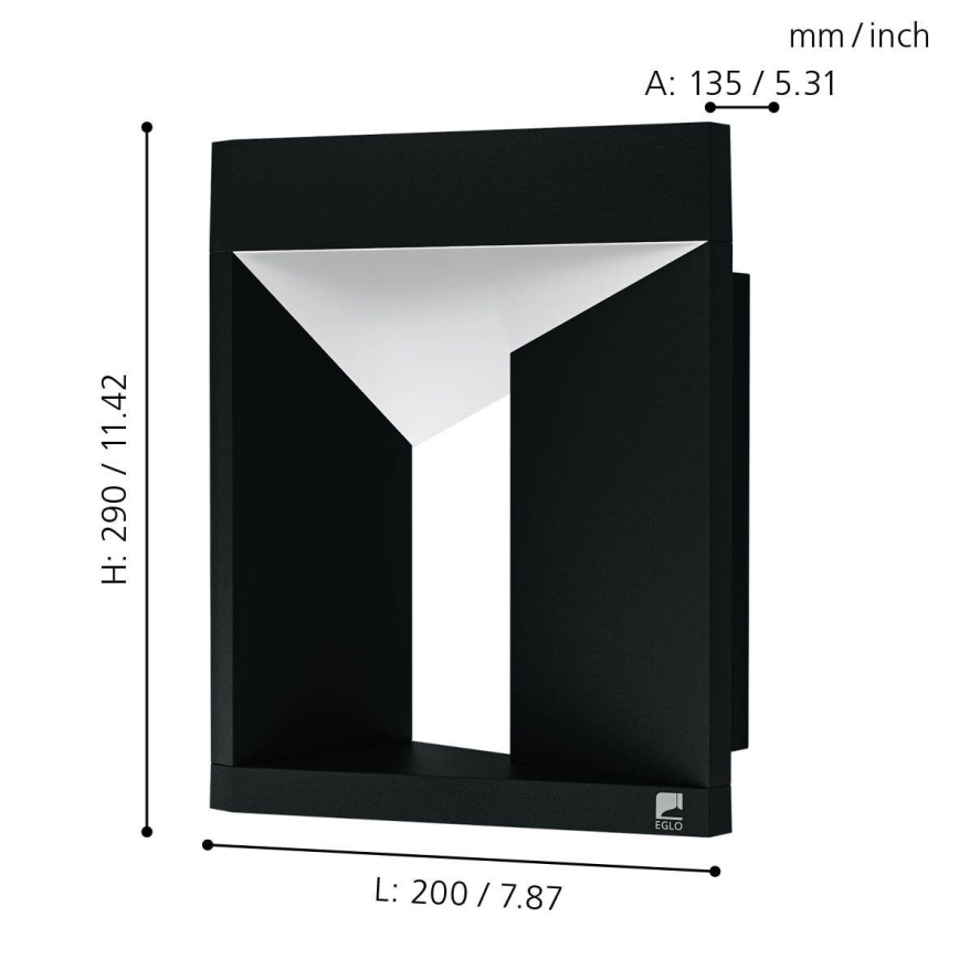 Eglo - LED Āra sienas gaismeklis LED/10W/230V IP54