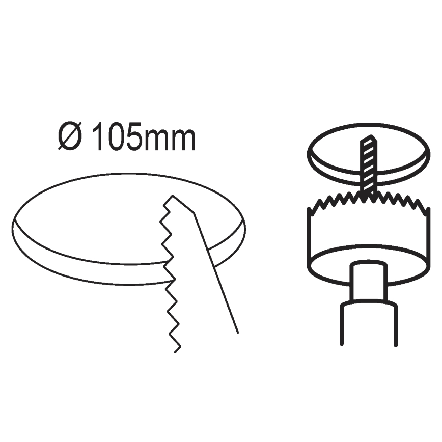 Eglo - LED Aptumšojama iegremdējama lampa/5,5W/230V