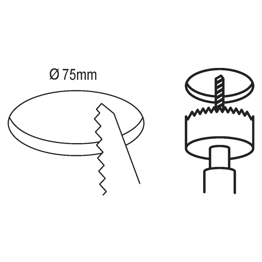 Eglo - LED Vannas istabas iegremdēts gaismeklis LED/2.7W/230V IP44