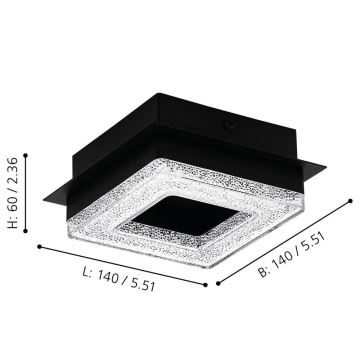 Eglo - LED Griestu gaismeklis 4xLED/4W/230V