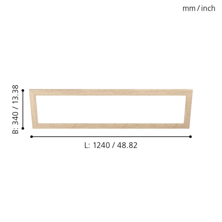 Eglo - Gaismekļa rāmis 340x1240 mm