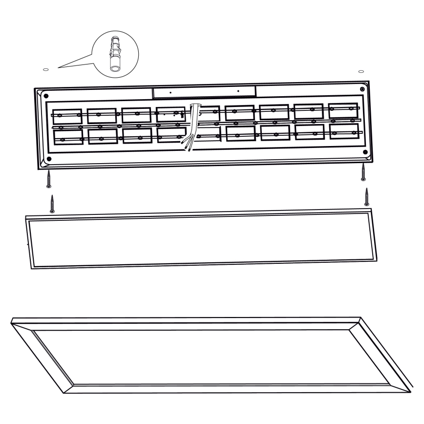 Eglo - LED Griestu gaismeklis LED/32W/230V 345x1245 mm