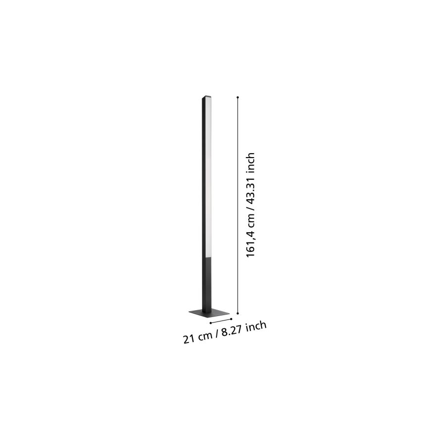 Eglo - LED RGBW Aptumšojama grīdas stāvlampa LED/35W/230V 2700-6500K ZigBee