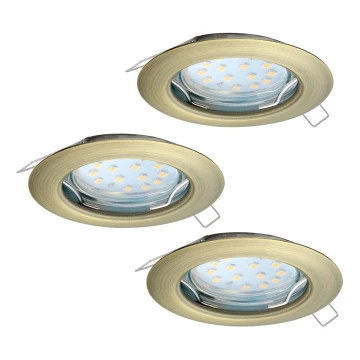 Eglo - KOMPLEKTS 3x LED piekaramo griestu gaismeklis PENETO 3xGU10-LED/3W/230V