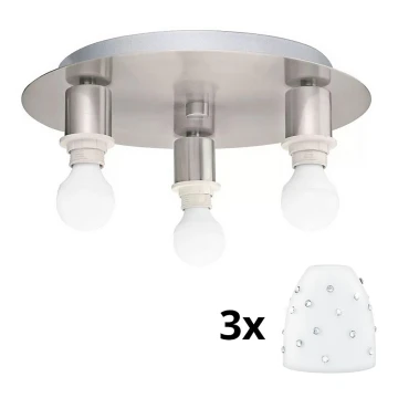 Eglo - LED Griestu lampa MY CHOICE 3xE14/4W/230V hroms/balta