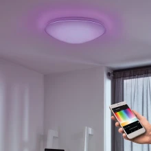Eglo - LED RGB Aptumšojama sienas griestu lampa GIRON-C LED/17W/230V