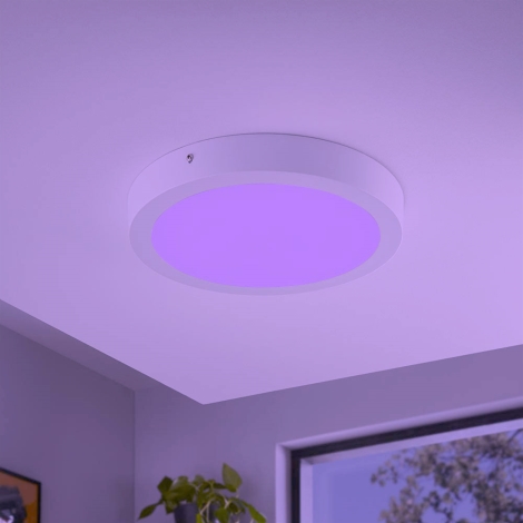 Eglo - LED RGBW Aptumšojama griestu lampa FUEVA-C LED/21W/230V + tālvadības pults