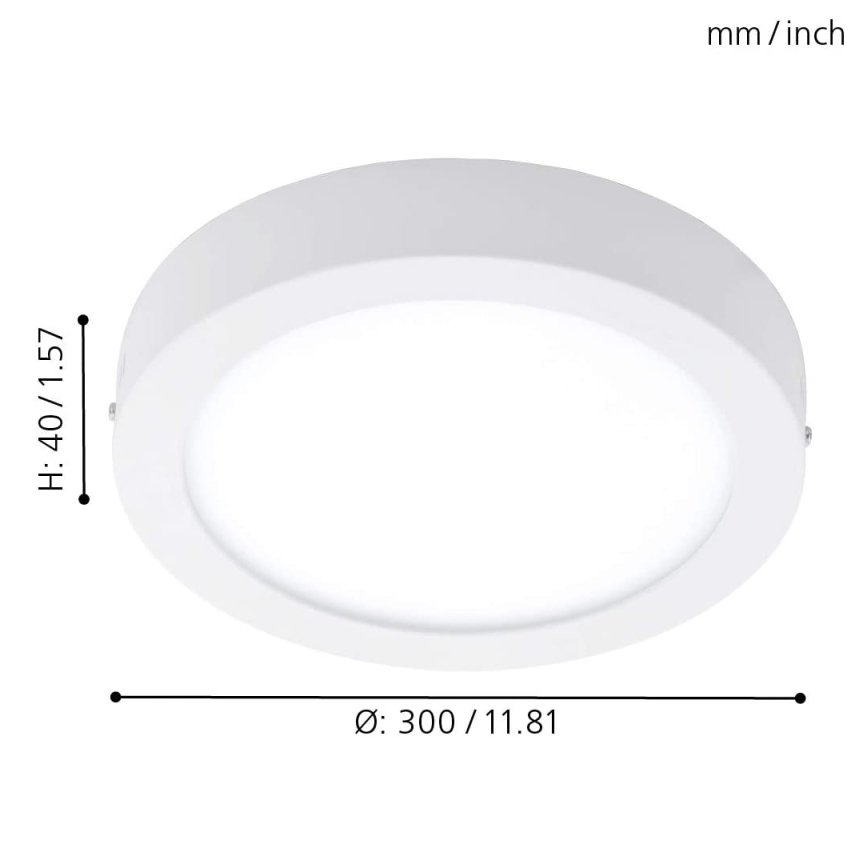 Eglo - LED RGBW Aptumšojama griestu lampa FUEVA-C LED/21W/230V + tālvadības pults