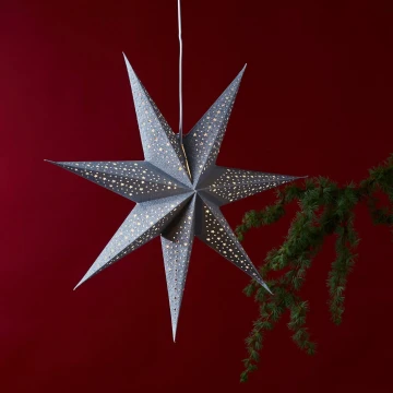 Eglo - Ziemassvētku rotājums zvaigzne sudraba