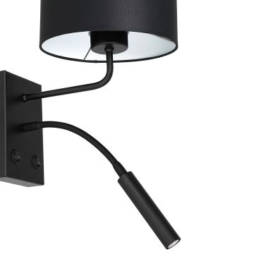 Elastīga lampa ARDEN 1xE27/60W+1xG9/8W/230V melna/balta