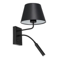 Elastīga lampa ARDEN 1xE27/60W+1xG9/8W/230V melna/balta