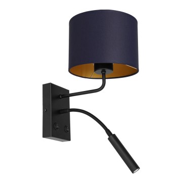 Elastīga lampa ARDEN 1xE27/60W+1xG9/8W/230V violeta/zelta