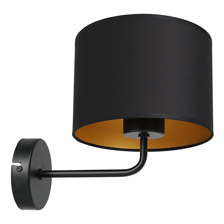 Elastīga lampa ARDEN 1xE27/60W/230V melna/zelta