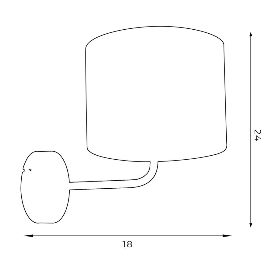 Elastīga lampa ARDEN 1xE27/60W/230V melna/zelta