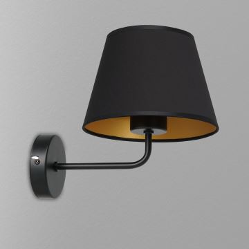 Elastīga lampa ARDEN 1xE27/60W/230V melna/zelta