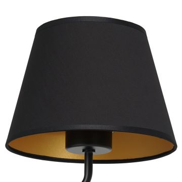 Elastīga lampa ARDEN 1xE27/60W/230V melna/zelta