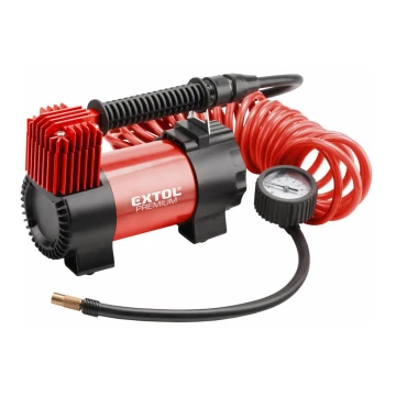 Extol Premium - Auto kompresors 12V ar somu un piederumiem.