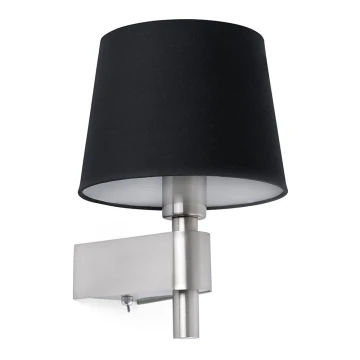 FARO 29975 - Sienas lampa ROOM 1xE27/15W/230V melna