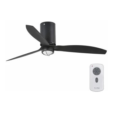 FARO 32043WP-10 - LED Griestu ventilators MINI TUBE FAN LED/16W/230V Wi-Fi melns + tālvadības pults