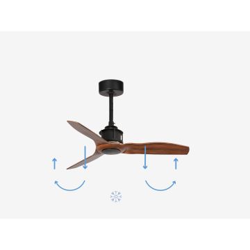 FARO 33425 - Griestu ventilators JUST FAN d. 81 cm + tālvadības pults