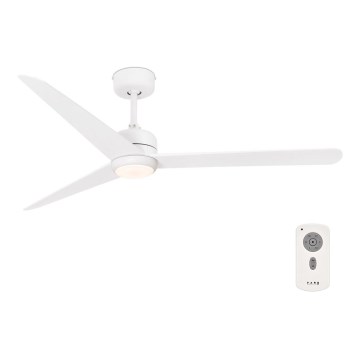 FARO 33722 - LED Griestu ventilators NU LED/18W/230V balta d. 132 cm + tālvadības pults