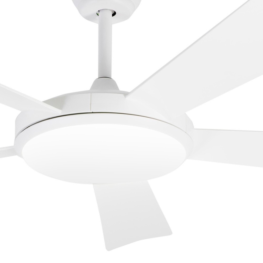 FARO 33803 - LED Griestu ventilators SAONA LED/24W/230V balts d. 132 cm + tālvadības pults