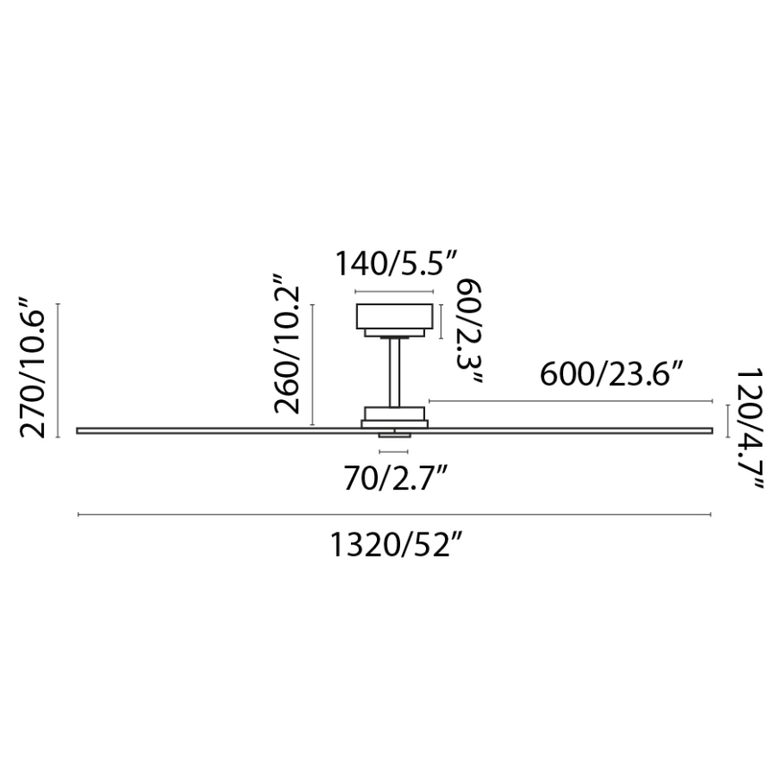 FARO 34100 - Griestu ventilators MILOS melna + tālvadības pults