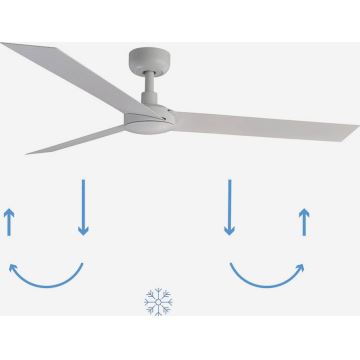 FARO 34290WP - Griestu ventilators CRUISER L balta d. 132 cm SMART + tālvadības pults