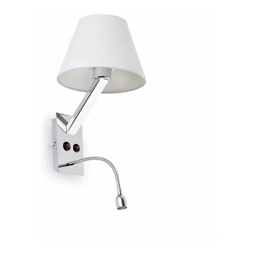 FARO 68506 - LED Sienas lampa MOMA 1xE27/60W/100-240V + 1xLED/1W