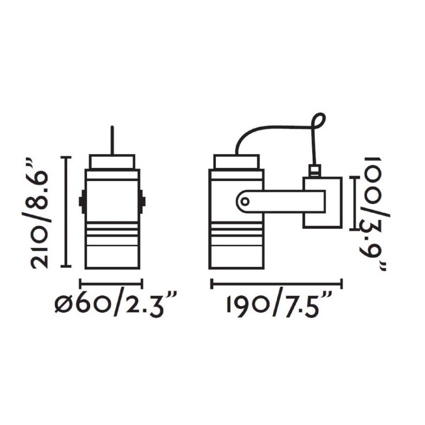 FARO 70260 - Āra sienas gaismeklis LIT 1xGU10/8W/230V IP54